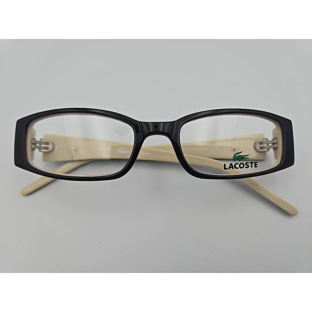 LACOSTE LA12221 Eyeglasses ( Frame Only ) Black Brown Tan 50-18-130